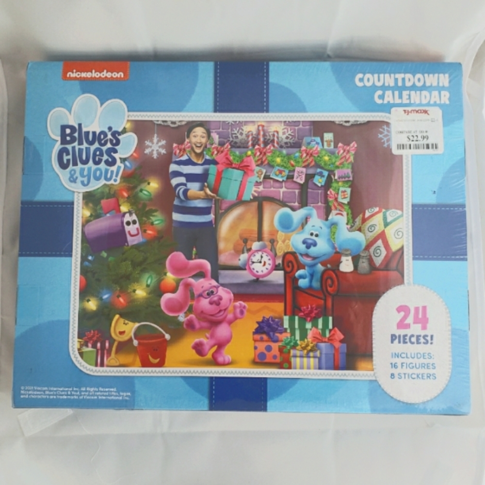 Blues Clues Countdown to Christmas advent Calendar NIB with original shrink wrap